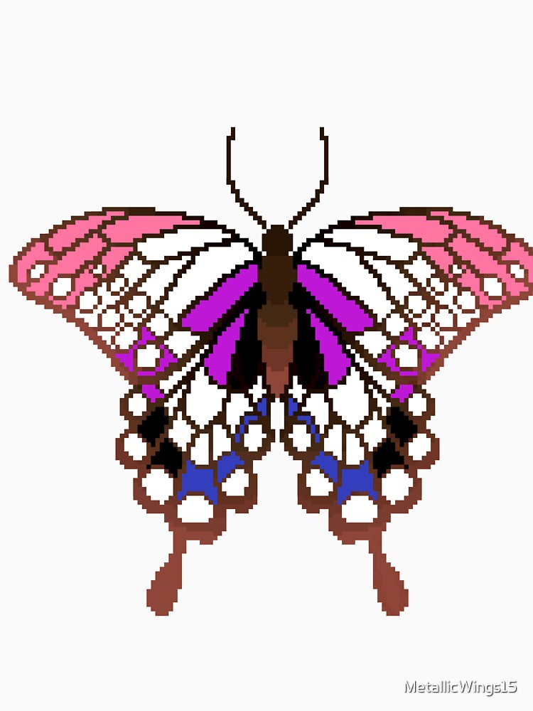 Genderfluid Pride Butterfly by MetallicWings15