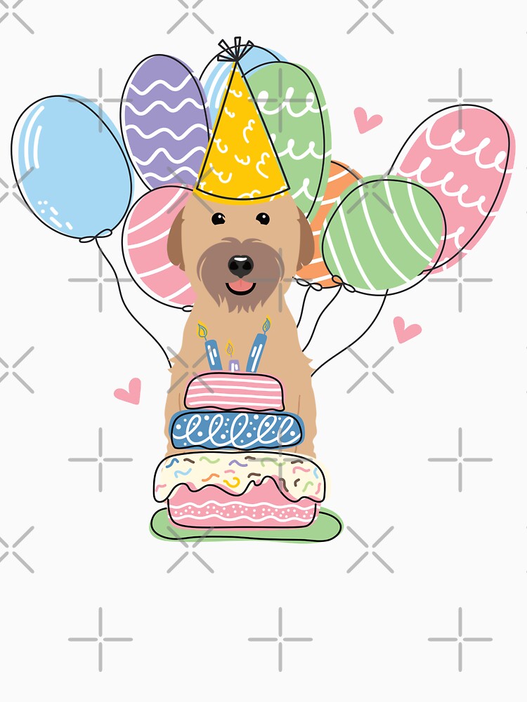 Soft Coated Wheaten Terrier Dog Birthday Party 3 by Lulupainting