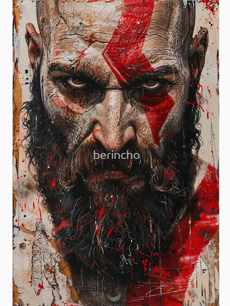 Kratos art by berincho