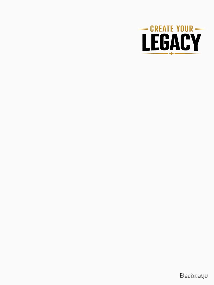 Create Your Legacy Minimal Luxury Streetwear Typography Design by Bestmayu