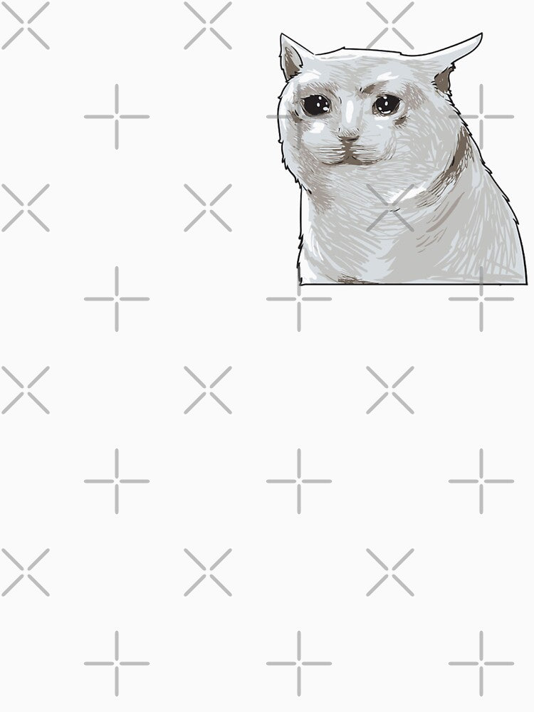 Sad Cat In Grunge cut cat meme by Manara  -Art
