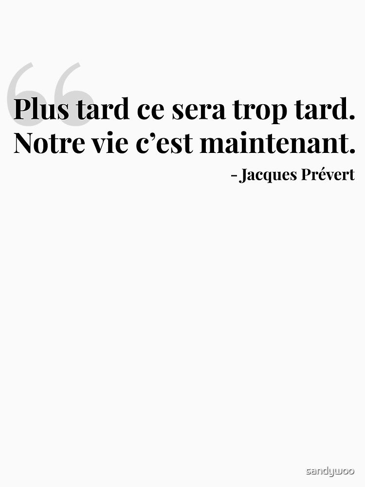 Plus tard ce sera trop tard by sandywoo