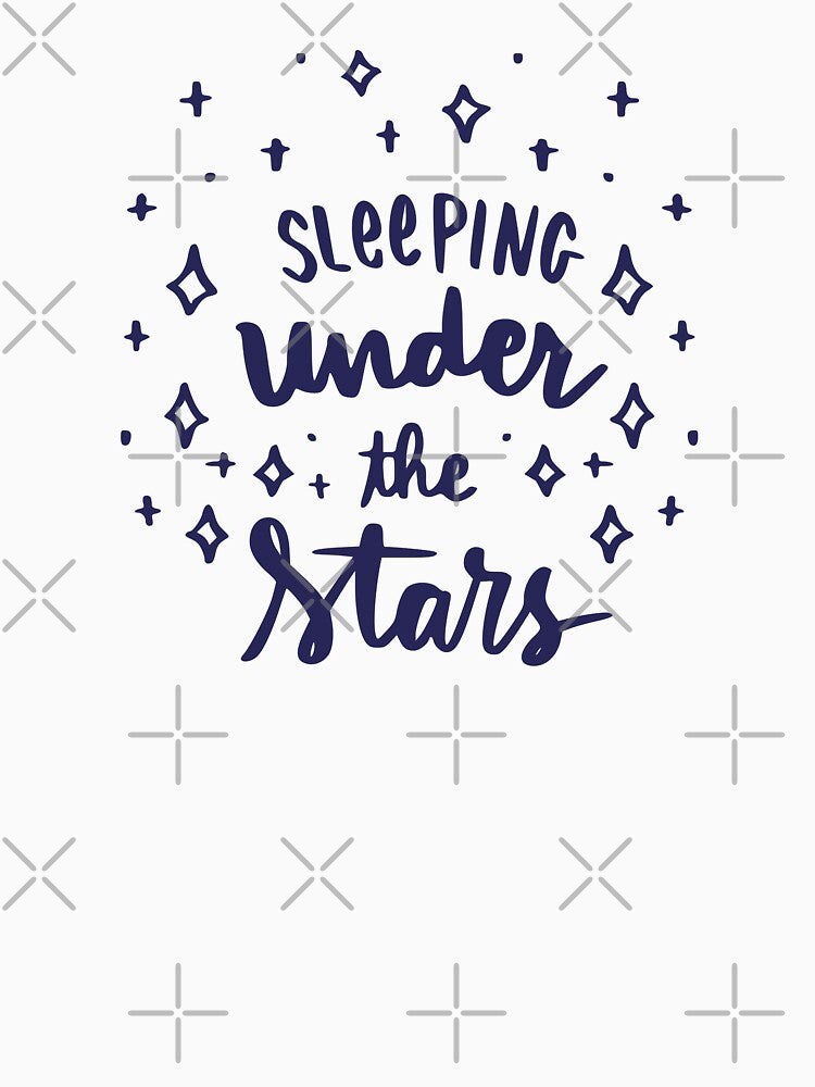 Women Adventure Sleeping Under the Stars Unisex T-Shirt by MPDesignStudio