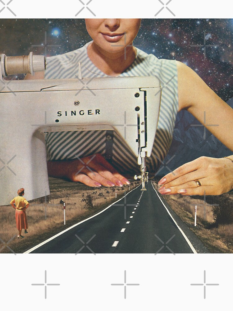 This is how a road gets made - Sewing Machine by Vertigo Artography