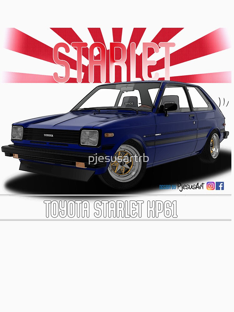 Toyota Starlet KP61 Blue by pjesusartrb