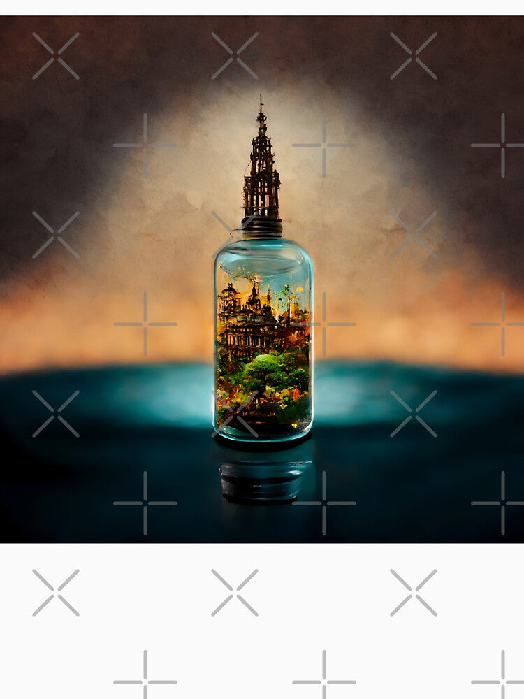 Fantasy City in a Bottle – Magical Miniature World by Amr Siam