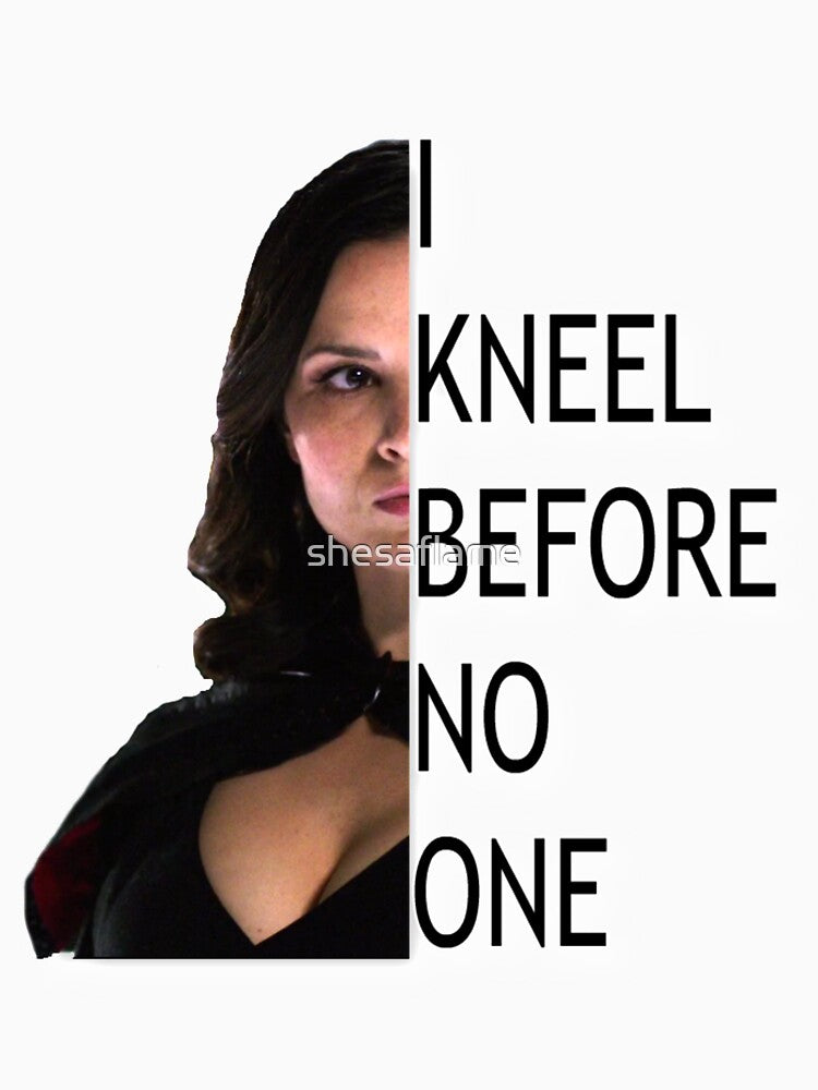 "I kneel before no one." by shesaflame