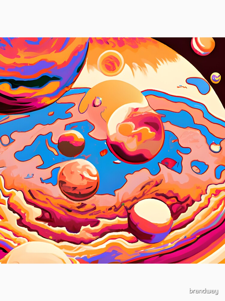 Exploring Planets and Outer Space with Modern Art Graphics by brandway