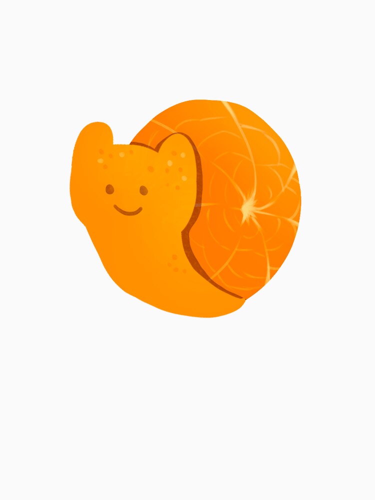 happy orange snail by averydiecksillu