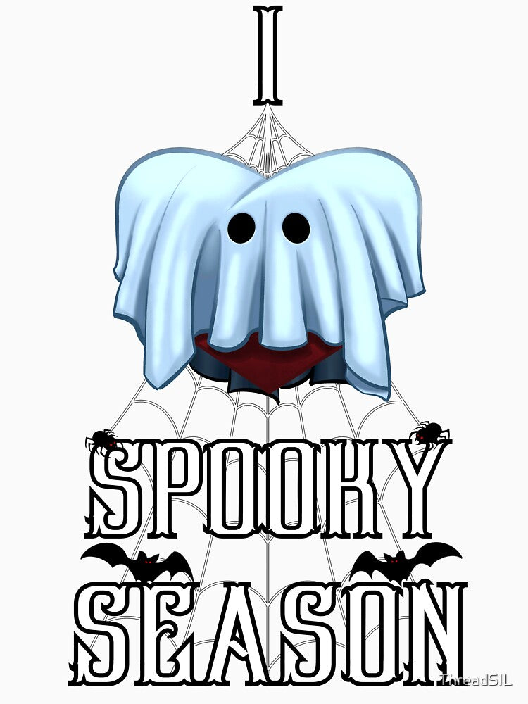Boo Ghost I Love Spooky Season by ThreadSIL