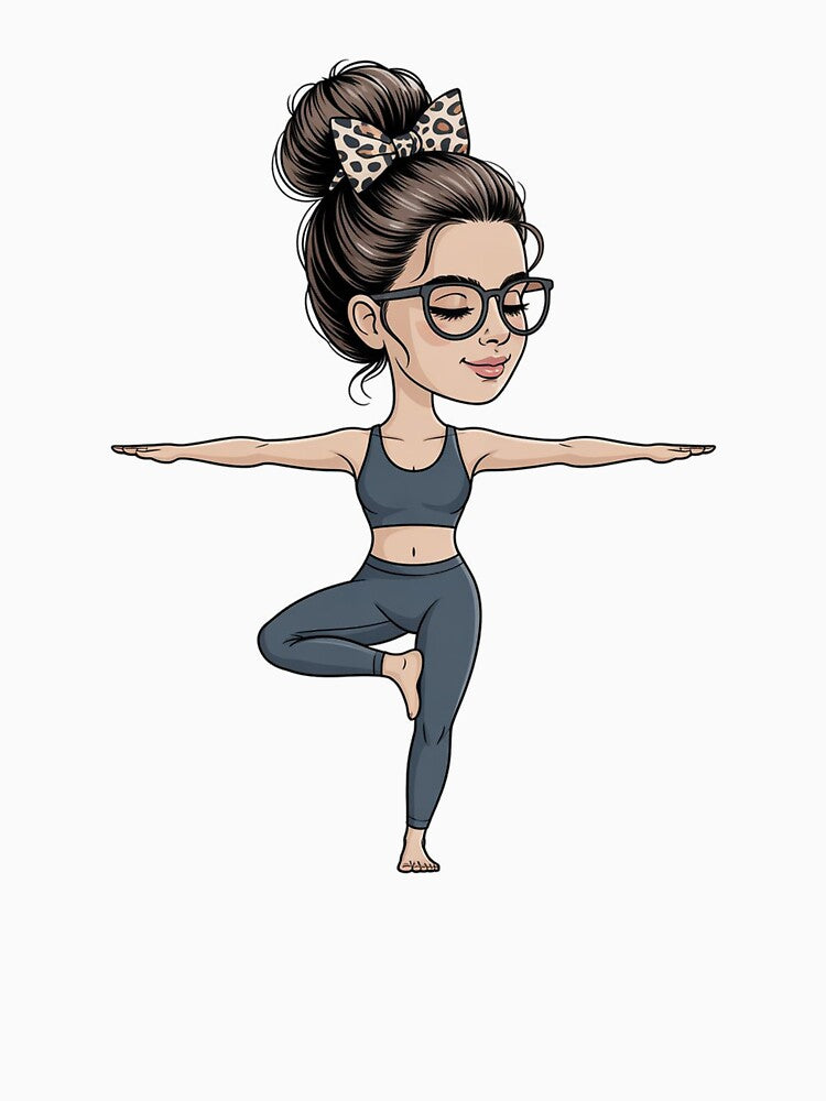 Yoga Girl Balance Pose by QuiteOrbit