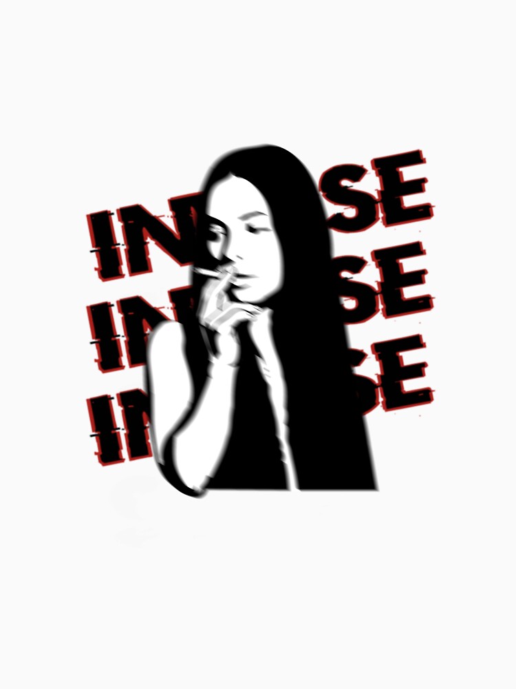 INVRSE Cigarette Silhouette-Dark Aesthetic Y2K Graphic by INVRSE