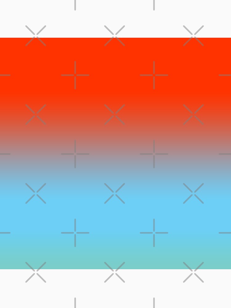 Modern Tones Ombre/Orange Red and Sky Blue by ozcushions