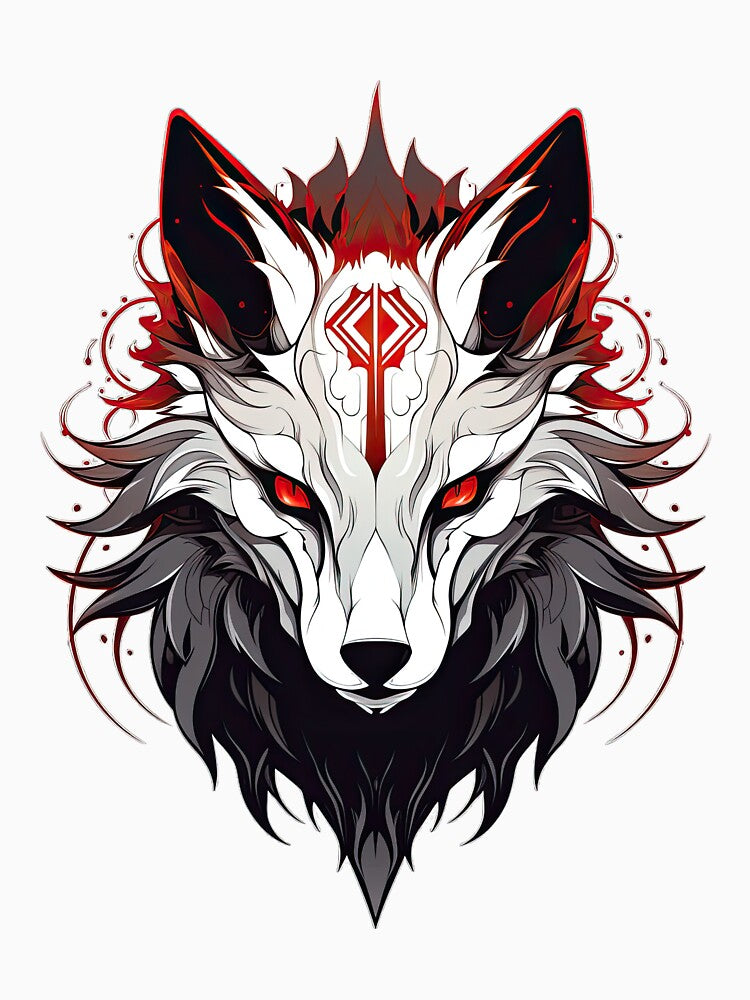 Minimalistic Gothic Fox: Dark Elegance in Simplicity by The-Sinister