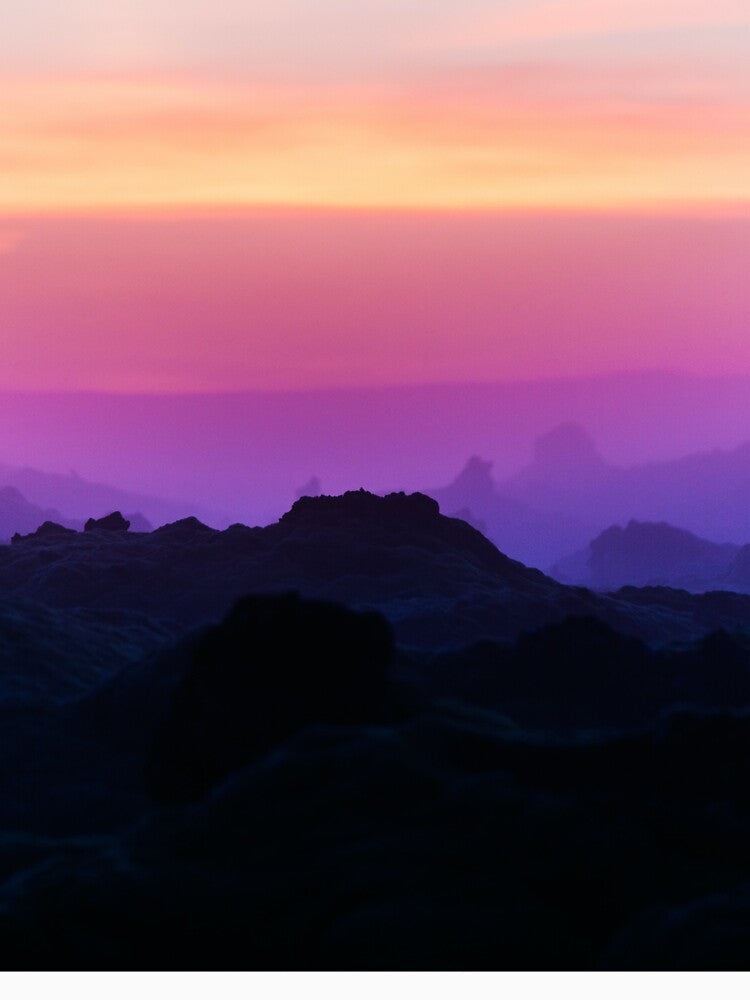 Pink Sunset Mountain Sky by newburyboutique