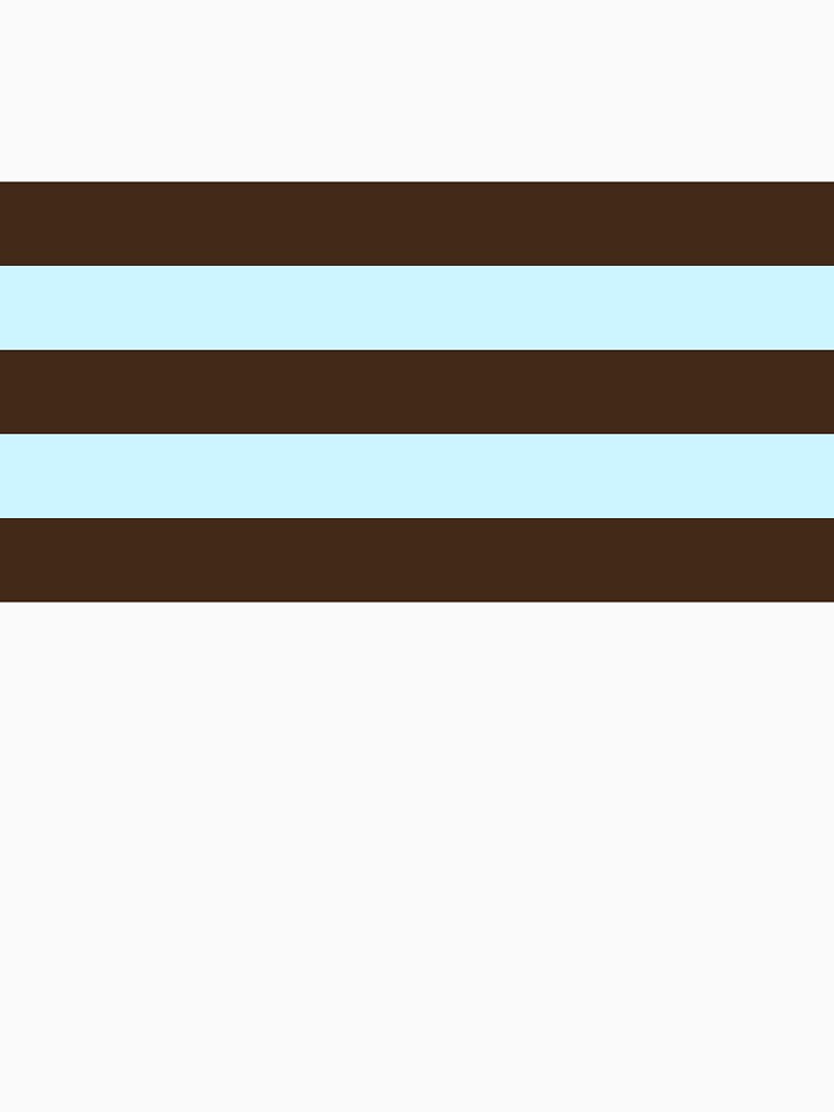 horizontal brown blue stripes by Selinahuynh0304