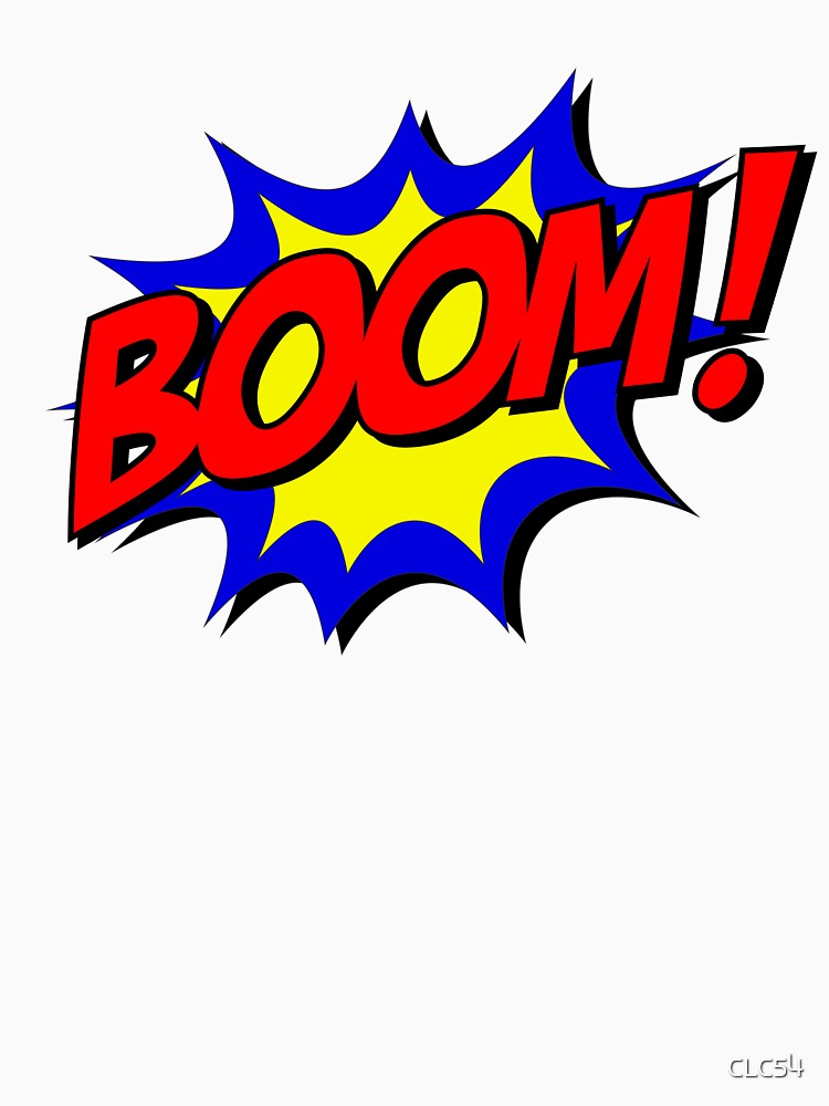 BOOM Pop Art Comics Explosion Text Superhero Vintage Gift Graphic by CLC54