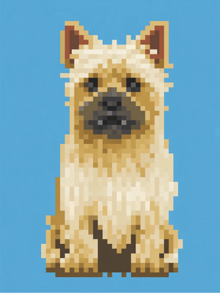 Pixel Yorkshire Terrier  Cute Retro 8‑Bit Yorkie Dog Art by Pixel8Prints
