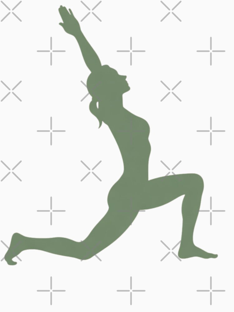 Balanced Stretch Pose – Simple Yoga Art by Amevvoo