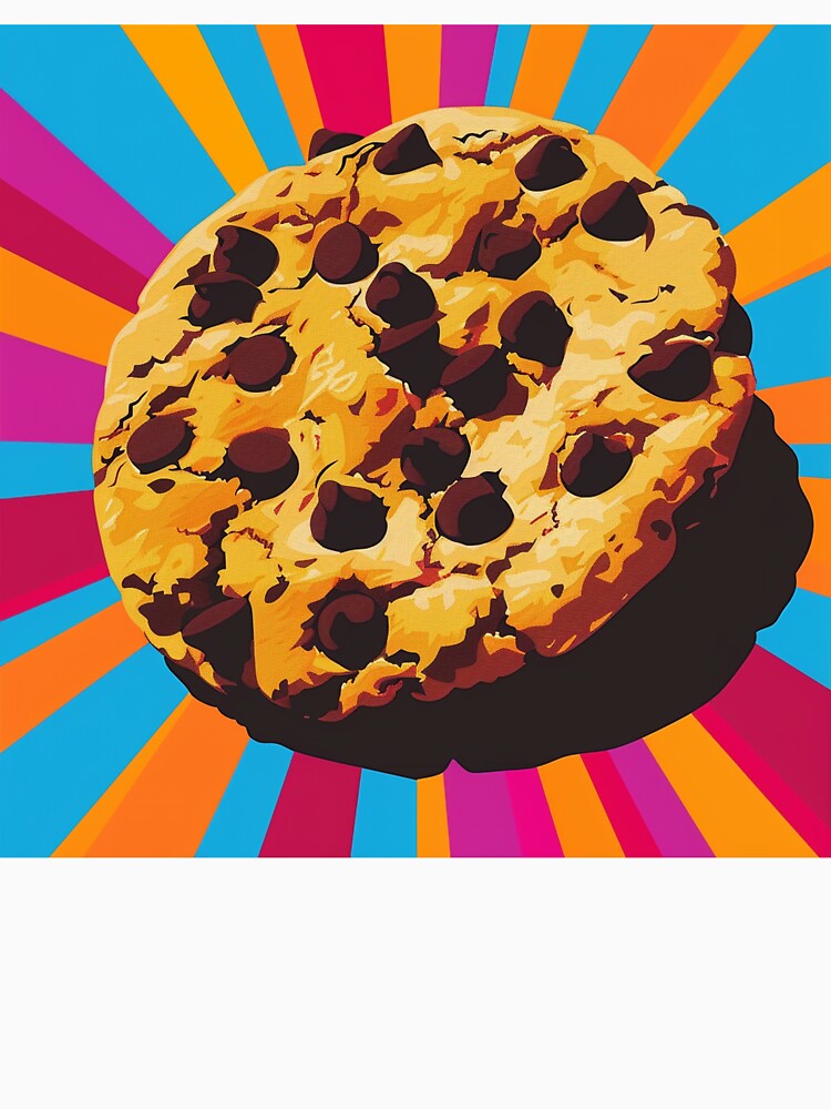 Chocolate Chip Cookie Pop Art 10 by AstroRisq