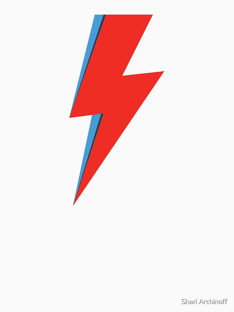 Ziggy Stardust David Bowie Lightning Bolt by Shari Archinoff