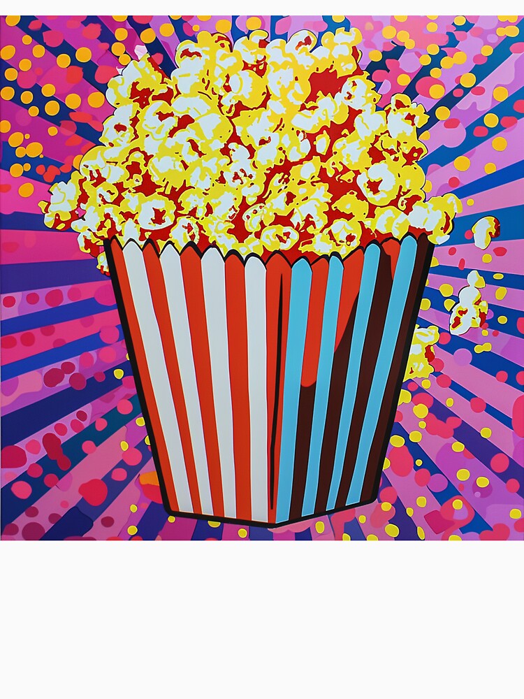 Movie Popcorn Pop Art 4 by AstroRisq