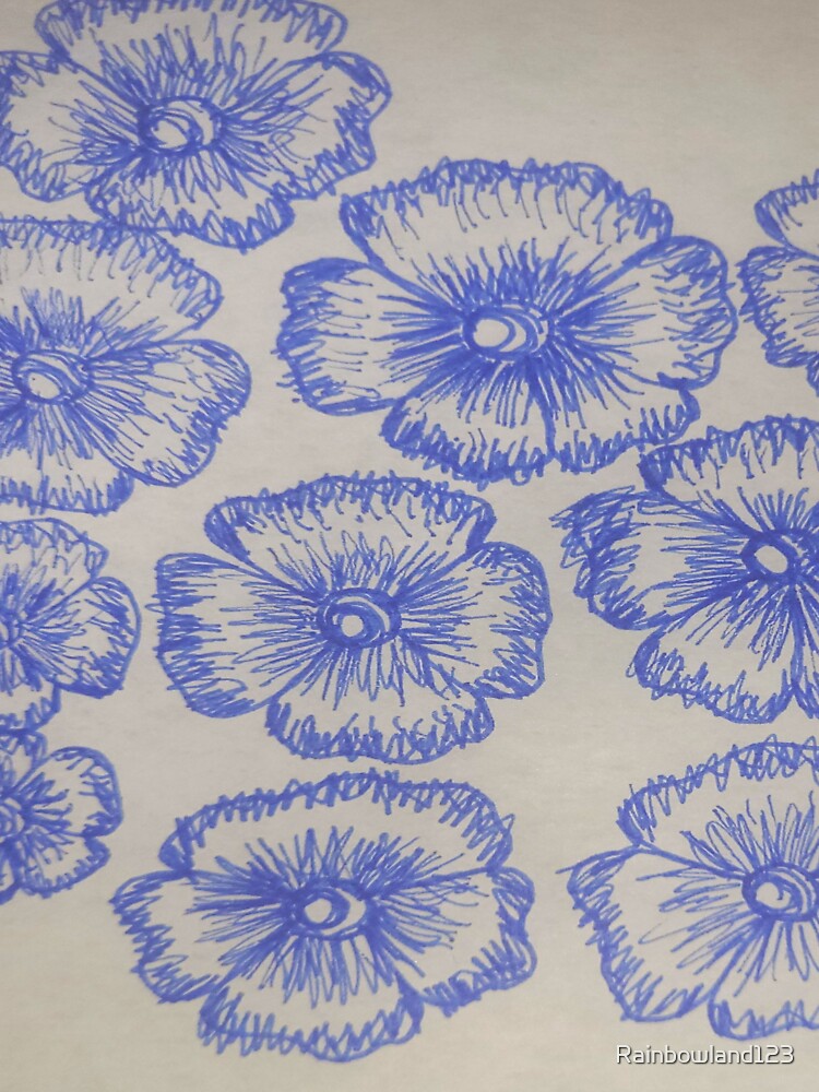 Beautiful Blue Flower's by Rainbowland123