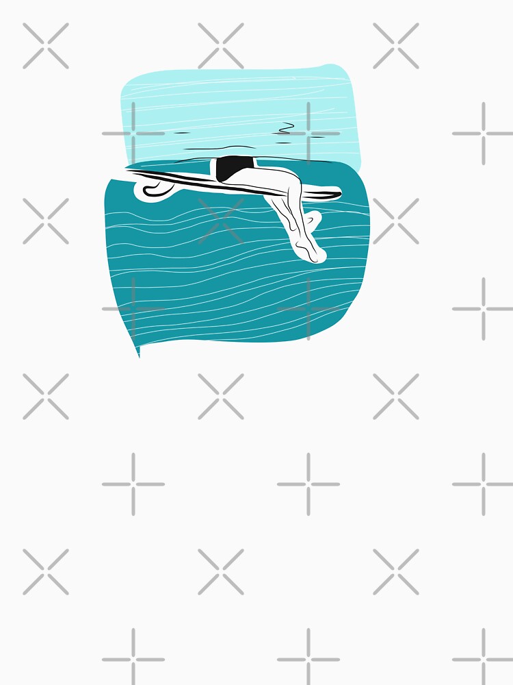 Sitting waiting for the wave surfing minimalist by Tropical Blood