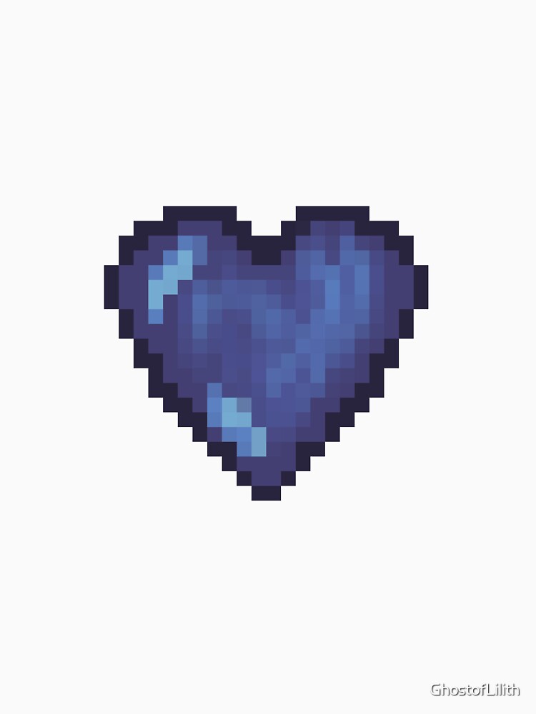 Blue pixel heart by GhostofLilith