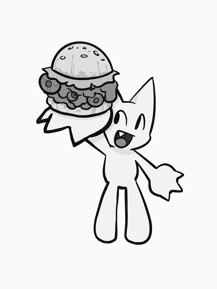 Dinner! Greyscale by bananabreadart