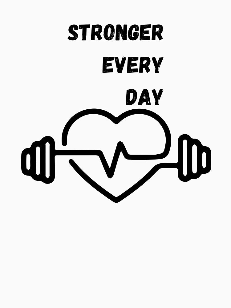 Stronger Every Day Minimal Fitness by AchraffPrint