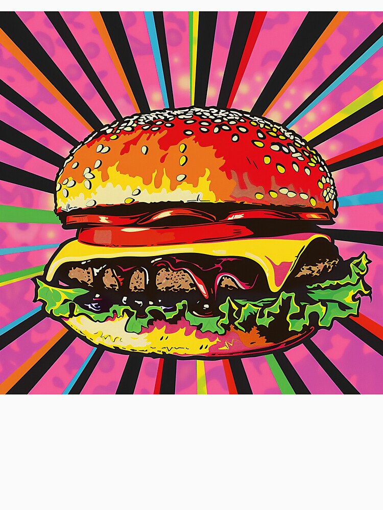Hamburger Pop Art 8 by AstroRisq