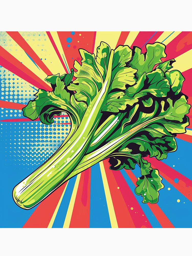Celery Pop Art 2 by AstroRisq