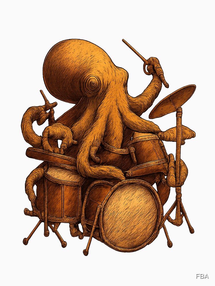 Octopus Drummer Vibes by FBA