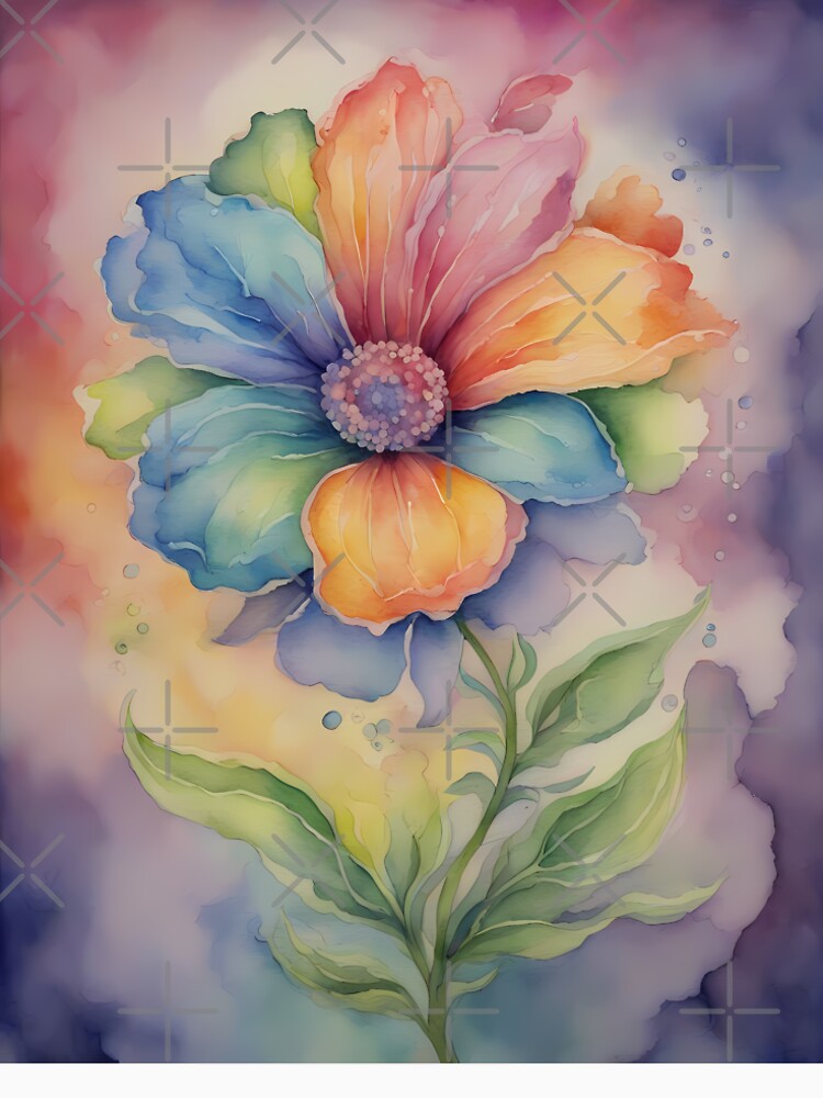 Colorful Rainbow Flower by CalmnessbyChoice