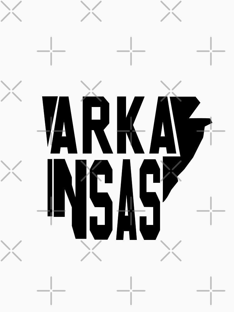 Custom State Map Graphic Design – Detailed & Stylish Maps Arkansas by RonJoshArts