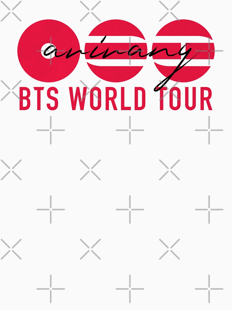 BTS ARIRANG  - red and black - bts world tour 2026 by moteesshop