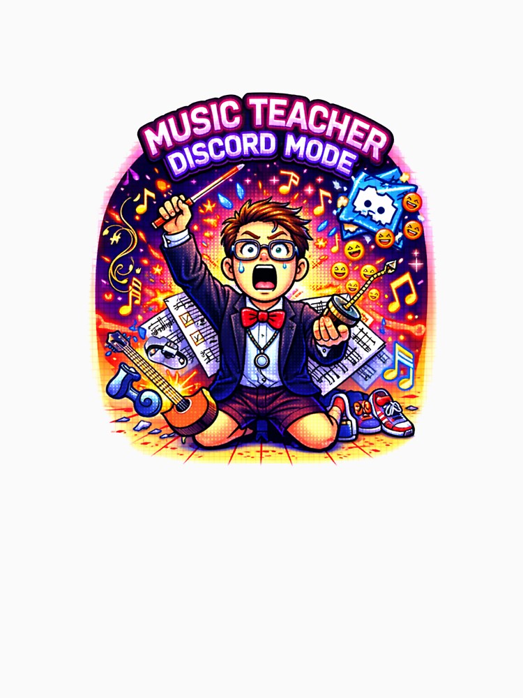 Y2K Music Teacher Sticker - Discord Chaos Funny by OrikuStudio