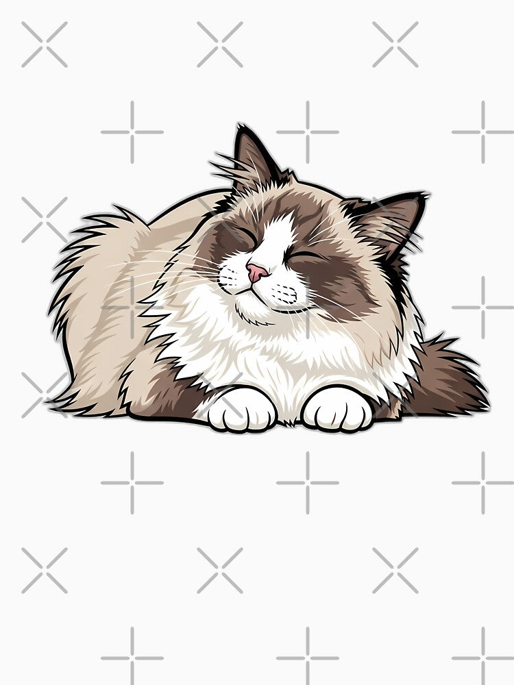 Ragdoll Soft Plop Cat Relaxed by pumsquare