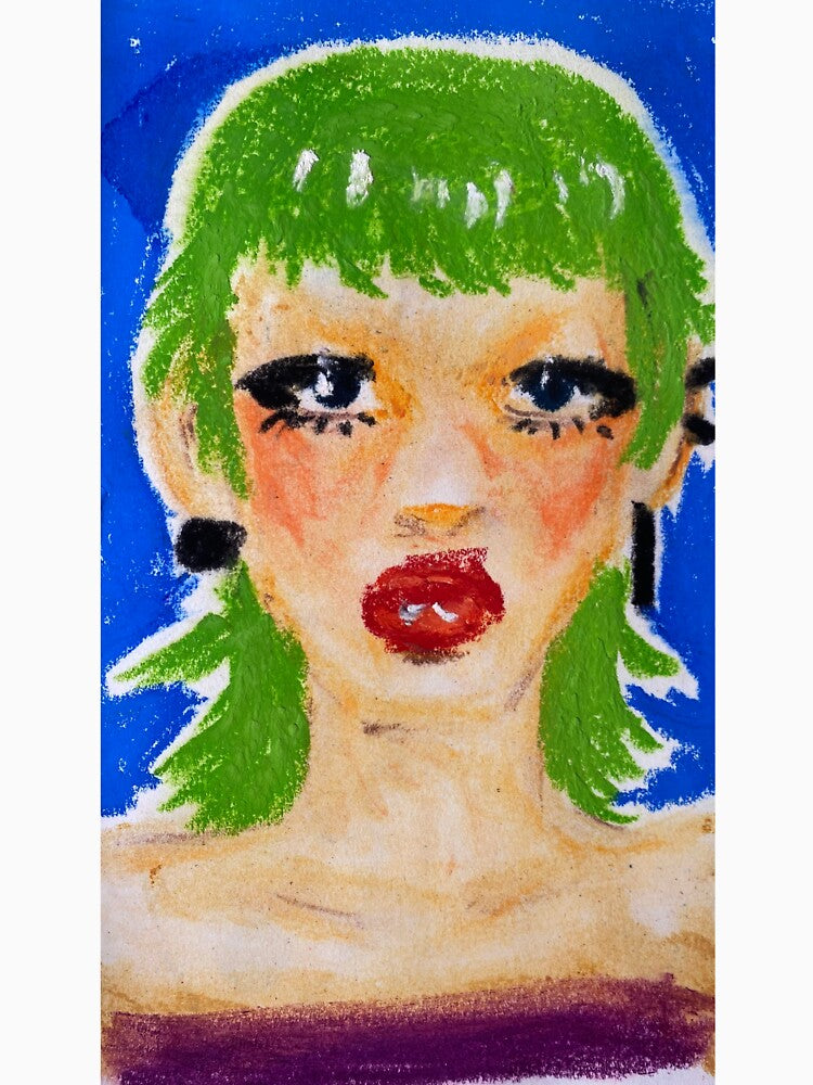 green hair girl by nudle-soup