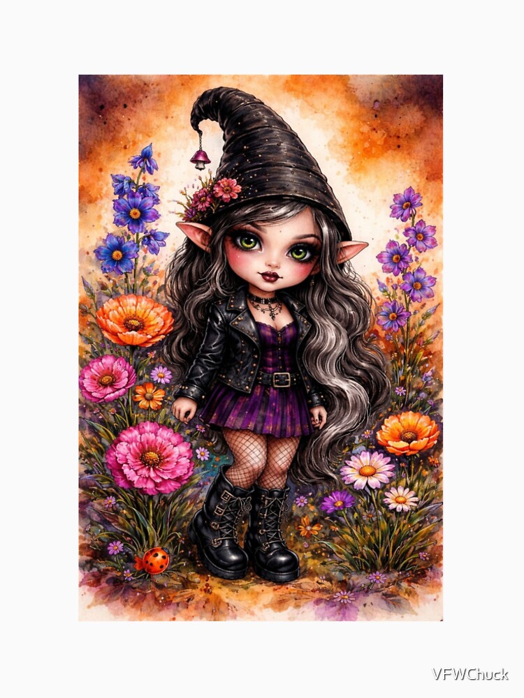 Goth Girl Gnome by VFWChuck