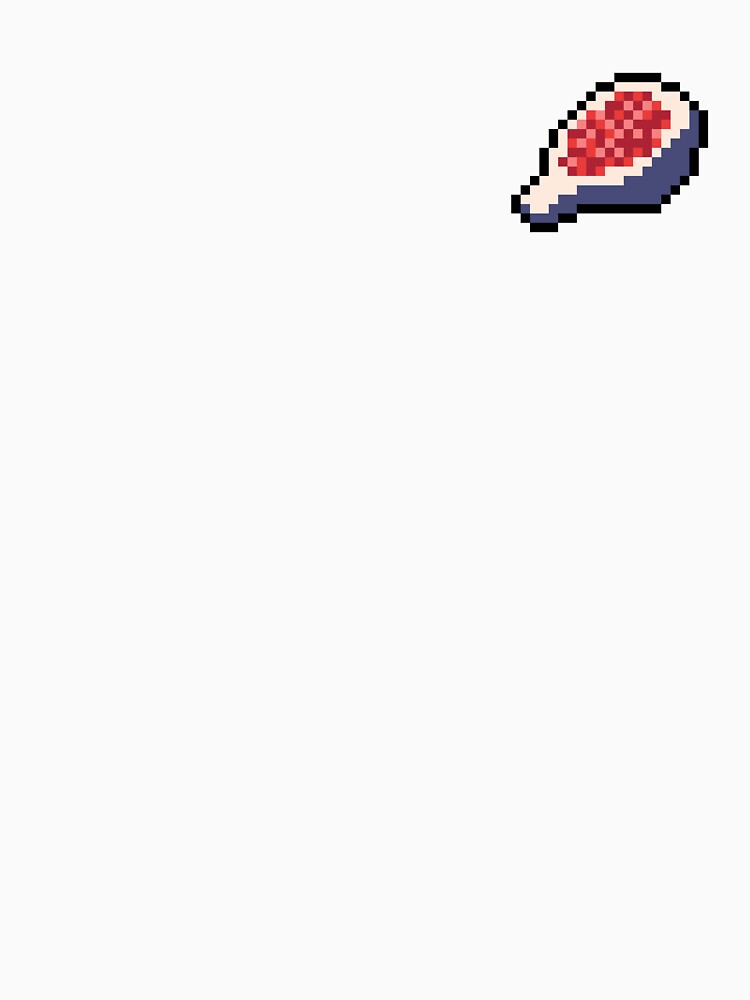 Pixel Fig Slice - pixel food art by LittleFoodShop