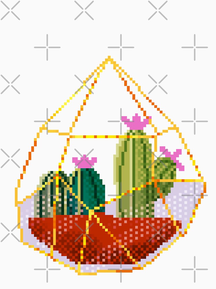Succulent pixel art cute by Soft-Maiot