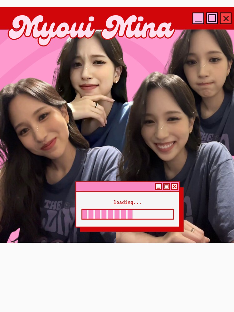 Myoui Mina Retro Pink and Red (Large) by yixingsters