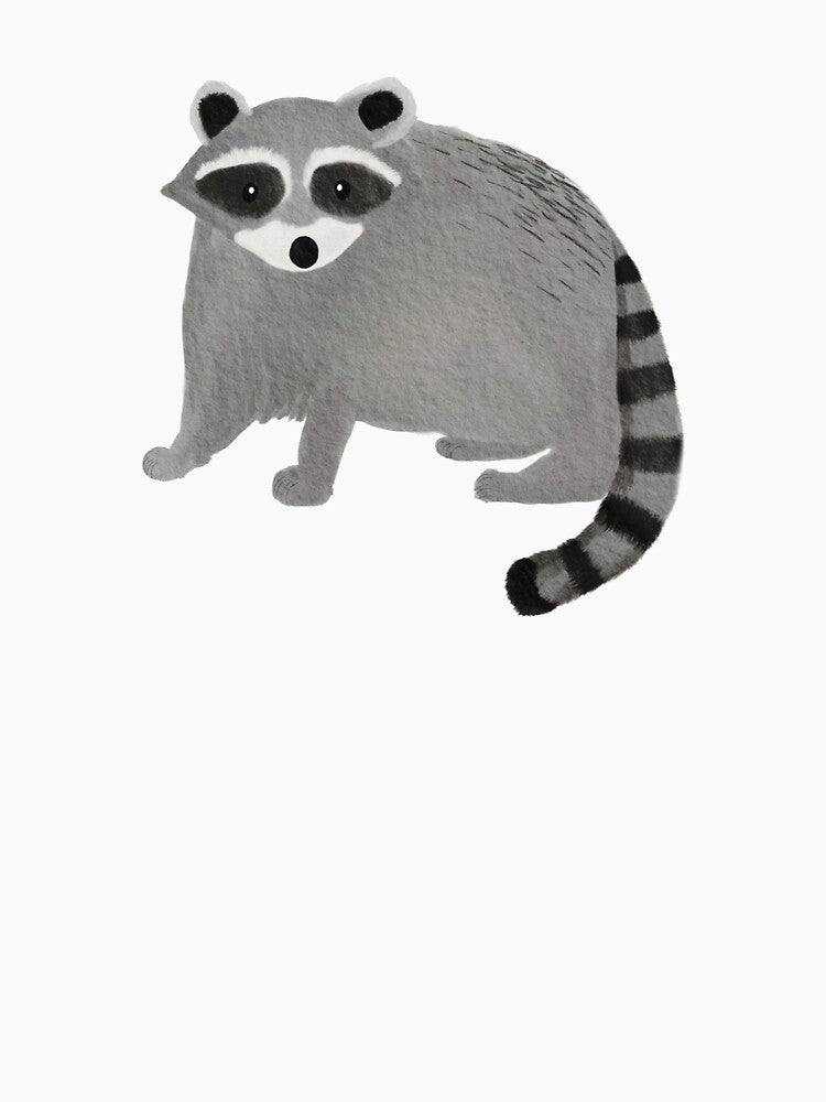 Cute Raccoon Watercolor Illustration by Live-Created