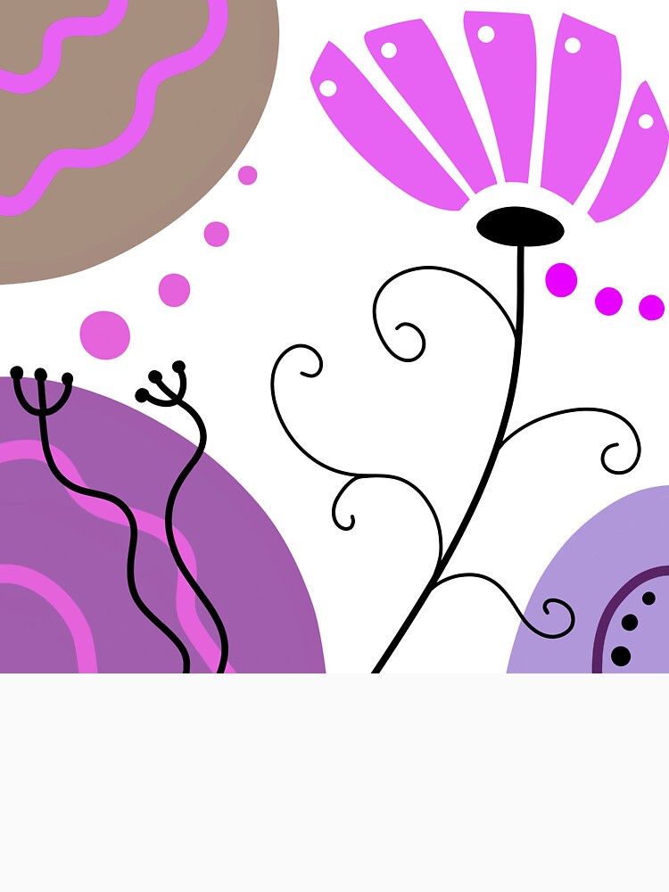 Purple Whimsical Boho Design by Sartoris Art