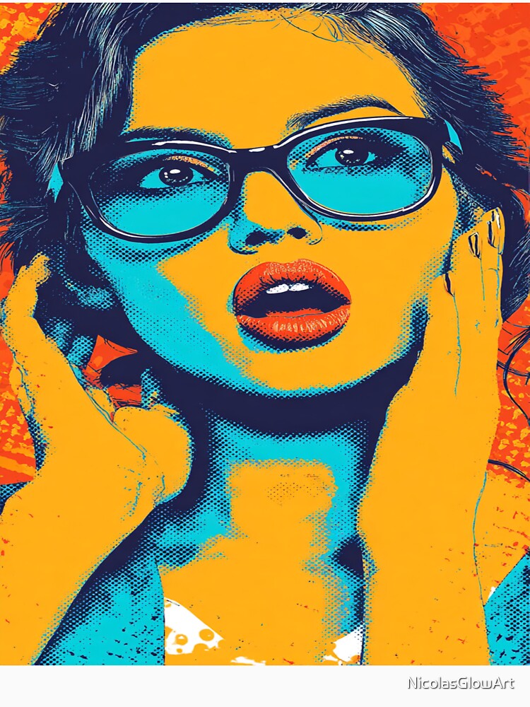 Pop Art Girl, Wall Art by NicolasGlowArt