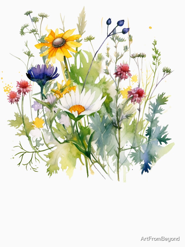 Wild Flowers Botanical Flower Nature by ArtFromBeyond