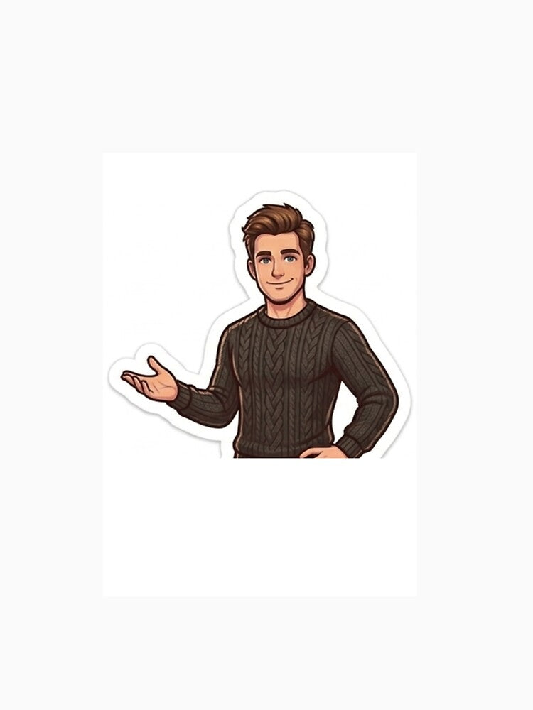 Friendly Male Character Sticker by StickoStore