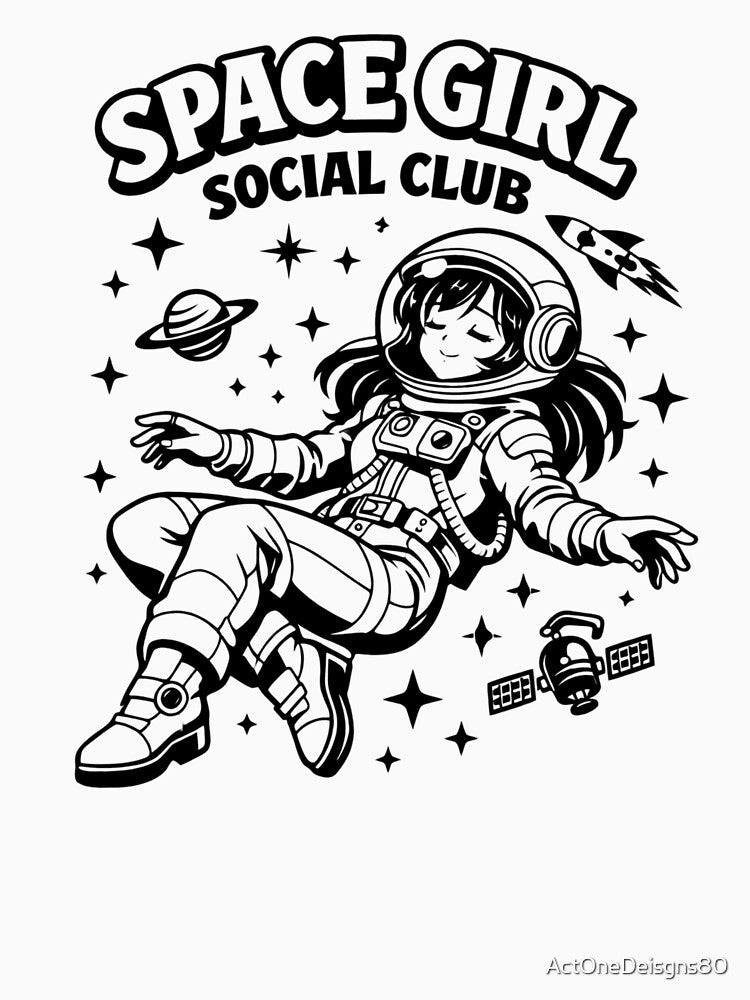 Space Girl Social Club by ActOneDeisgns80
